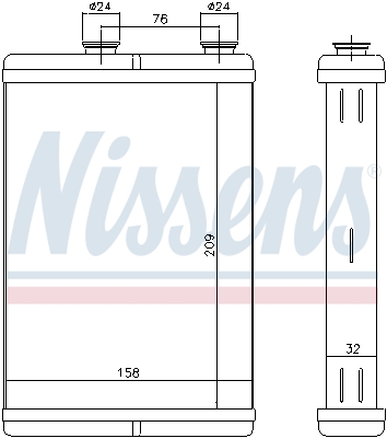 Nissens Kachelradiateur 71451