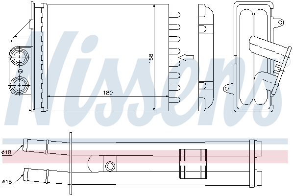 Nissens Kachelradiateur 71453