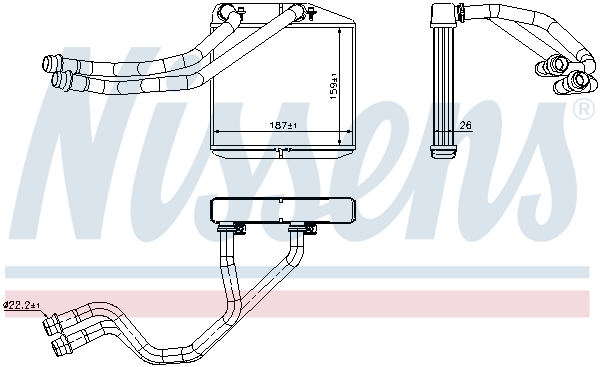 Nissens Kachelradiateur 71455