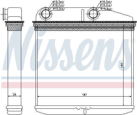 Nissens Kachelradiateur 71456