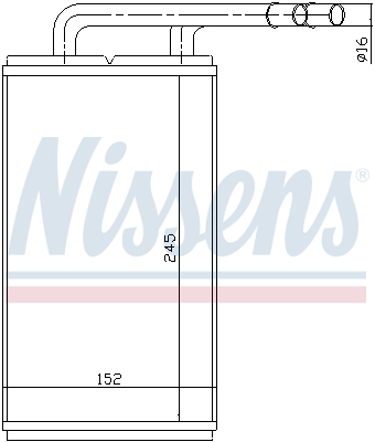 Nissens Kachelradiateur 71740