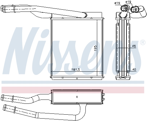 Nissens Kachelradiateur 71746