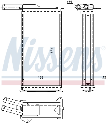 Nissens Kachelradiateur 71751