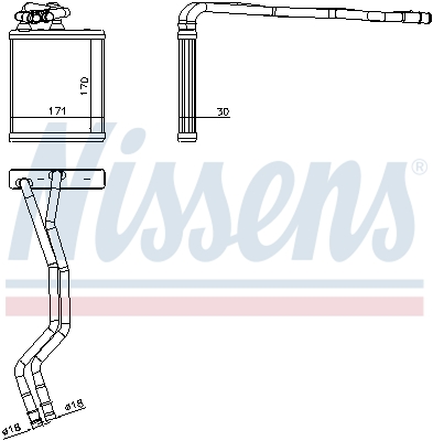 Nissens Kachelradiateur 71771