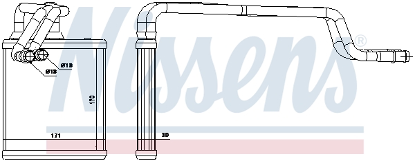 Nissens Kachelradiateur 71772