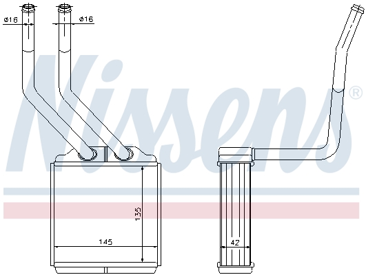 Nissens Kachelradiateur 71776