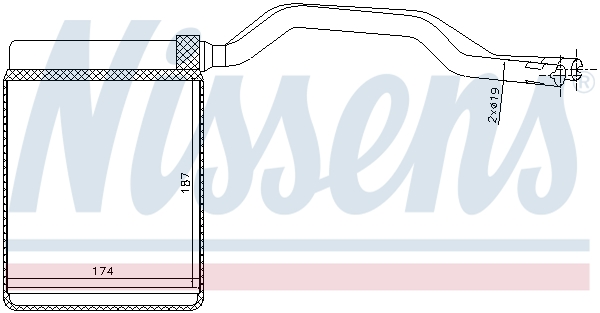 Nissens Kachelradiateur 71777