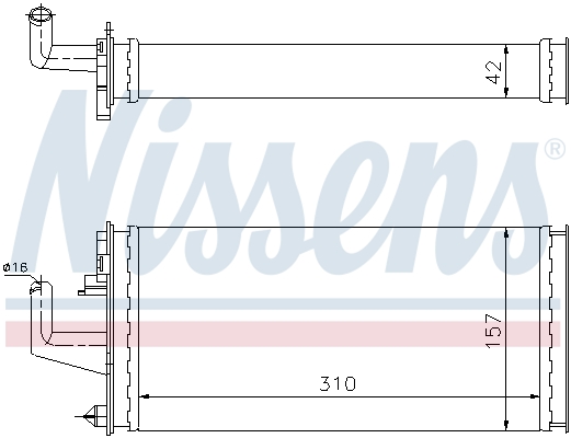 Nissens Kachelradiateur 71807