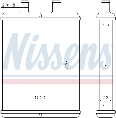 Nissens Kachelradiateur 71817