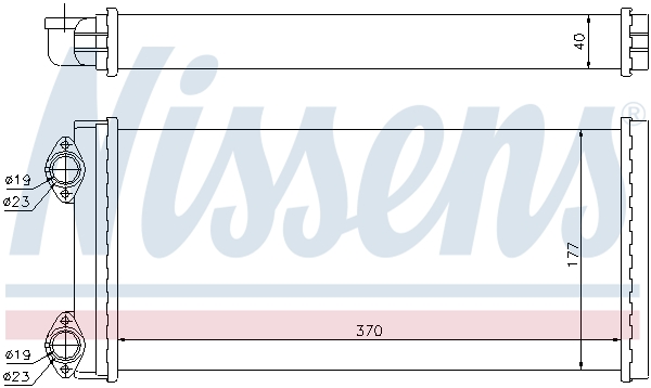 Nissens Kachelradiateur 71928