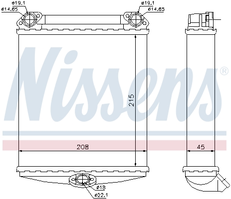 Nissens Kachelradiateur 72001