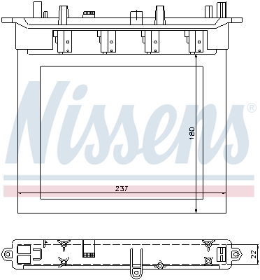 Kachelradiateur Nissens 72033