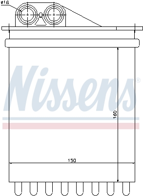 Nissens Kachelradiateur 72040