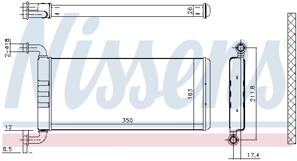 Nissens Kachelradiateur 72041