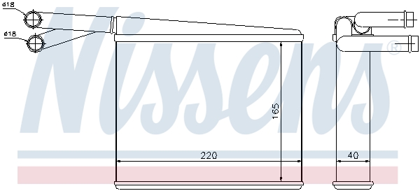 Nissens Kachelradiateur 72043