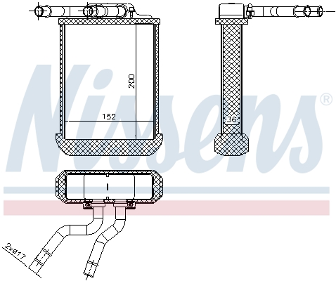 Nissens Kachelradiateur 72045