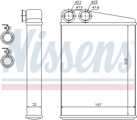 Nissens Kachelradiateur 72046