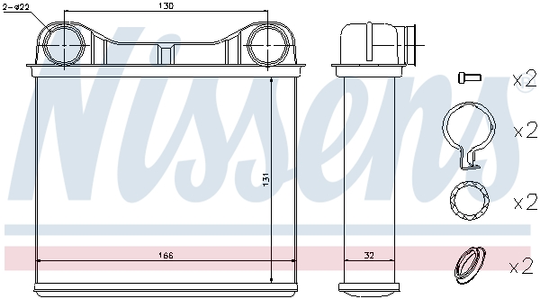 Nissens Kachelradiateur 72049