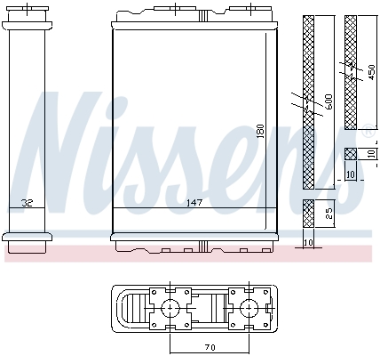 Nissens Kachelradiateur 72050