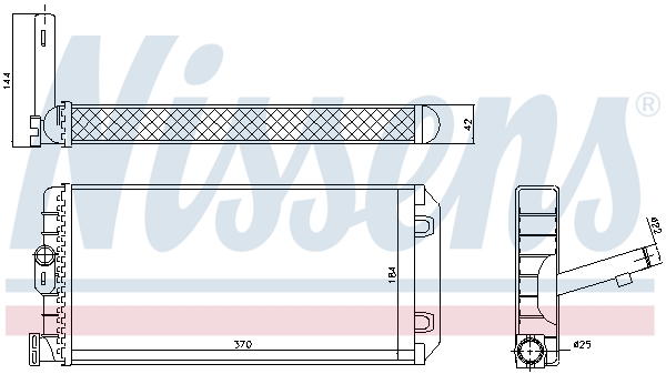 Nissens Kachelradiateur 72053