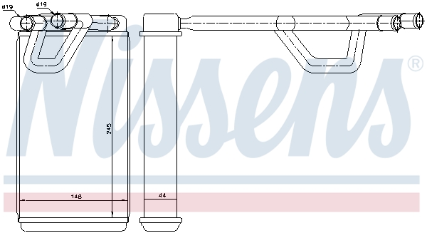 Nissens Kachelradiateur 72208