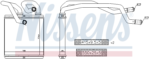 Nissens Kachelradiateur 72216