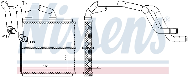 Nissens Kachelradiateur 72219