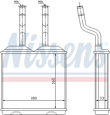 Nissens Kachelradiateur 72634