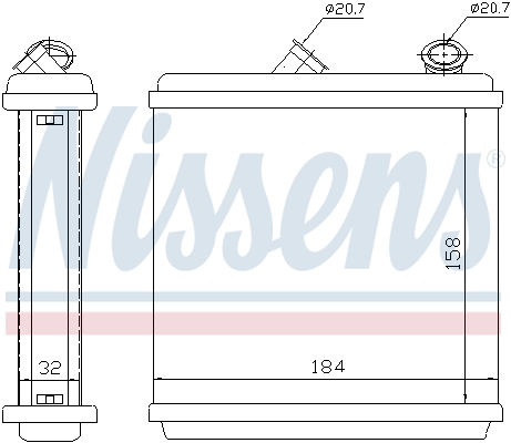 Nissens Kachelradiateur 72635