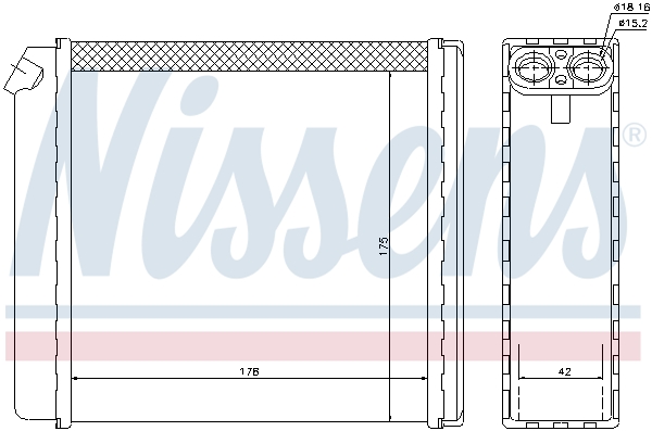 Nissens Kachelradiateur 72636