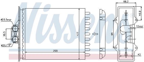 Nissens Kachelradiateur 72657