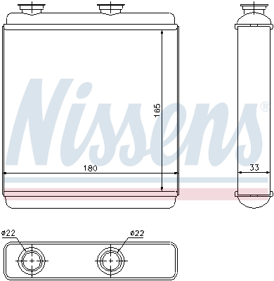 Nissens Kachelradiateur 72663