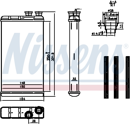 Nissens Kachelradiateur 727210