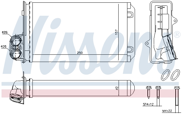 Nissens Kachelradiateur 72935