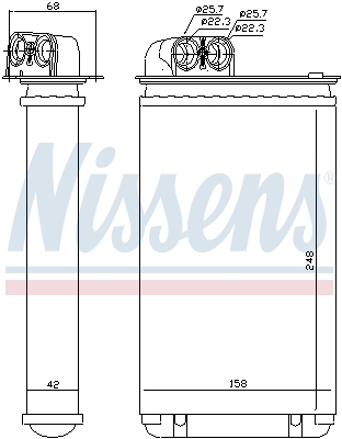 Nissens Kachelradiateur 72936