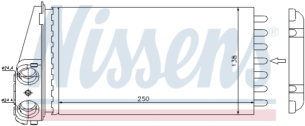 Nissens Kachelradiateur 72945