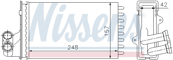 Nissens Kachelradiateur 72984