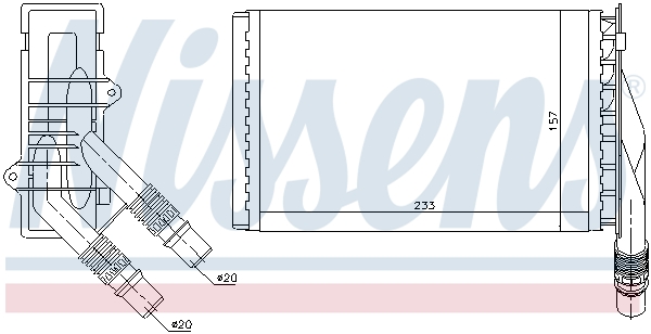 Nissens Kachelradiateur 72985