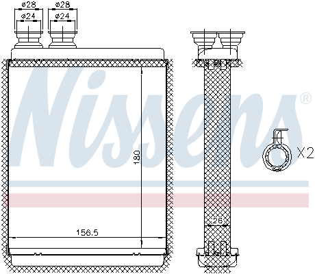 Nissens Kachelradiateur 72986