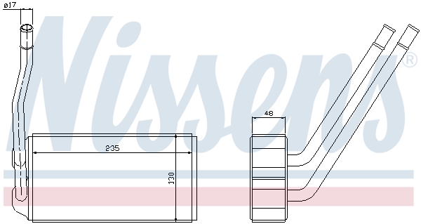 Nissens Kachelradiateur 73000