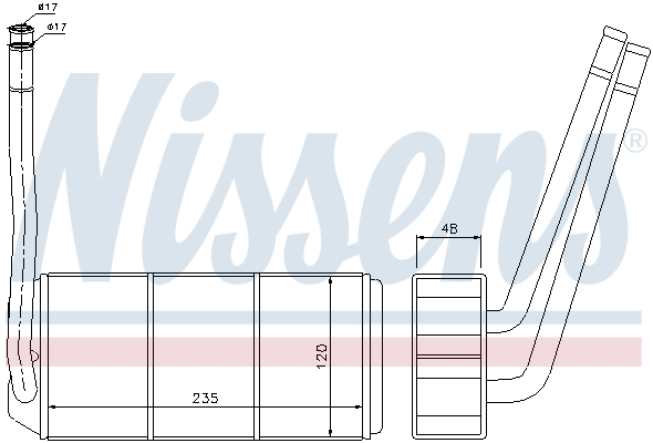 Nissens Kachelradiateur 73001