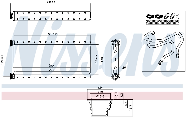 Nissens Kachelradiateur 73002