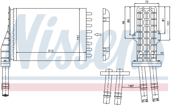 Nissens Kachelradiateur 73258