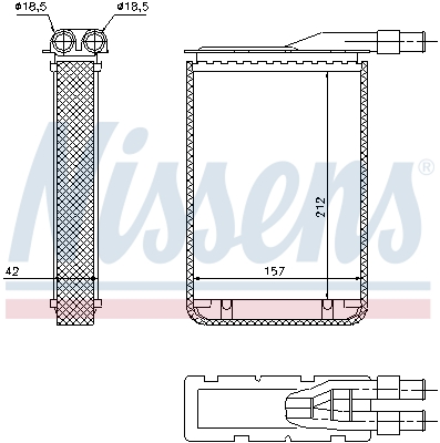 Nissens Kachelradiateur 733591