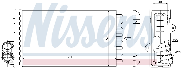 Nissens Kachelradiateur 73362