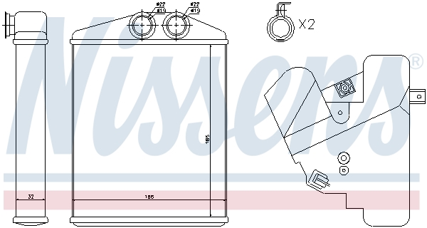 Nissens Kachelradiateur 73377