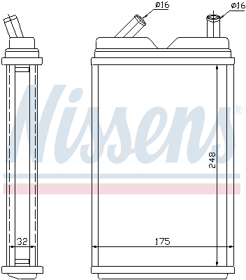 Nissens Kachelradiateur 73624