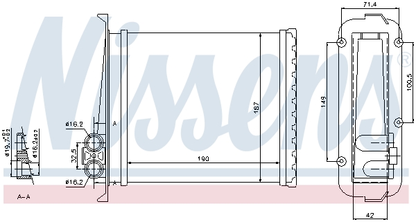 Nissens Kachelradiateur 73640