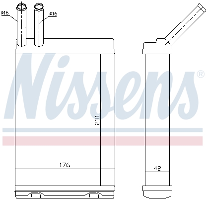 Nissens Kachelradiateur 73642