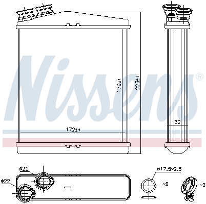 Nissens Kachelradiateur 73645